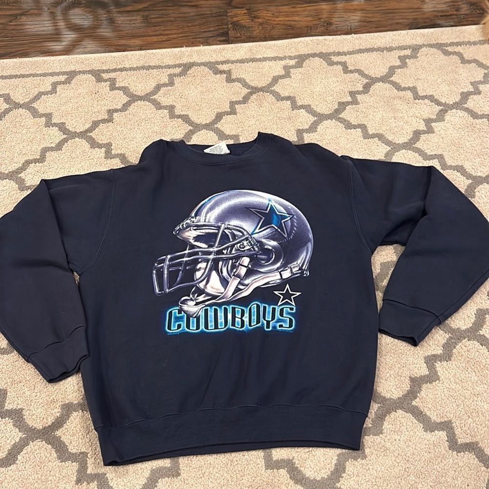 VTG Dallas Cowboys Crewneck Sweatshirt Lee Sport Made USA XL Texas NFL Football